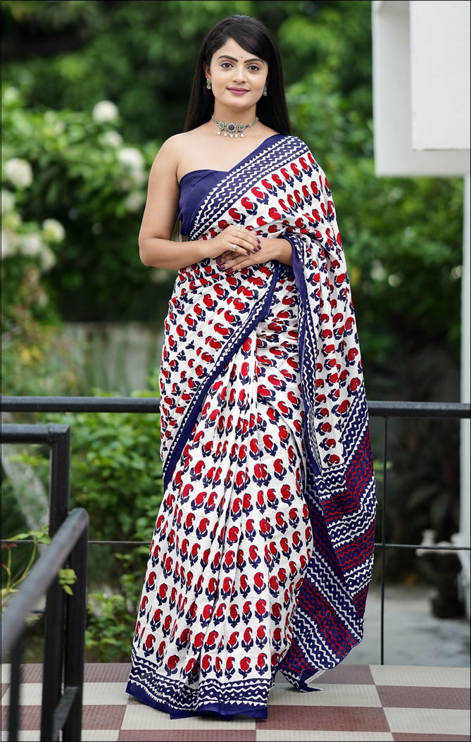 Miss Juli C By Df D Cotton Printed Daily Wear Saree Suppliers In India
